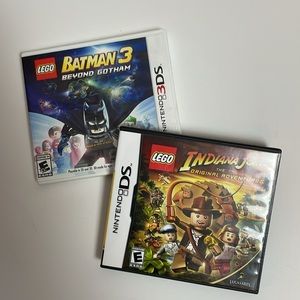 Nintendo 3DS Lego Batman 3 Beyond Gotham Game & Nintendo DS Lego Indiana Jones